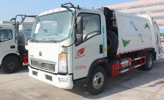 Sinotruk HOWO 4X2 Garbage Compactor Truck 3 Tons Garbage Truck