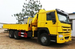 howo truck mounted crane