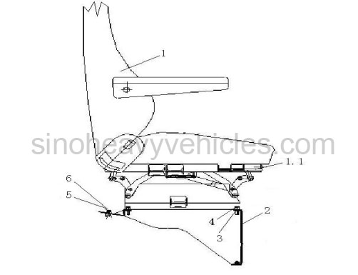 SINOTRUK PARTS CATALOG CABIN DRIVER SEAT