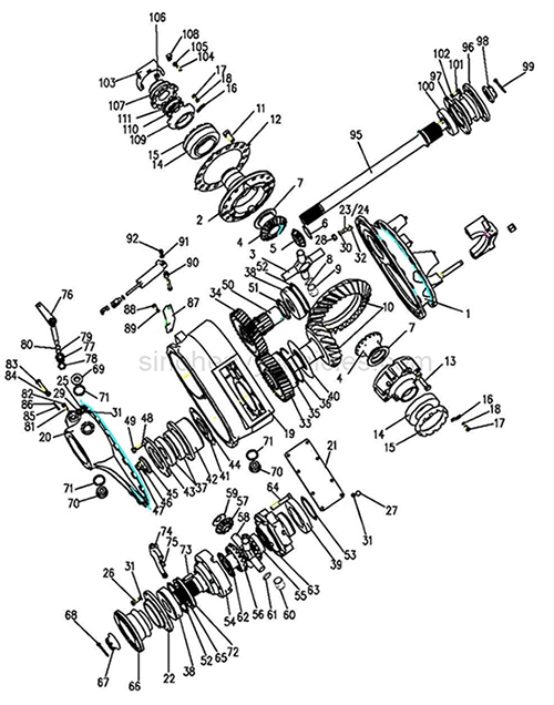 SINOTRUK PARTS CATALOG FIRST REAER AXLE DRIVE