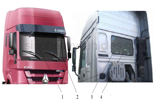 SINOTRUK PARTS CATALOG WINDSHIELD