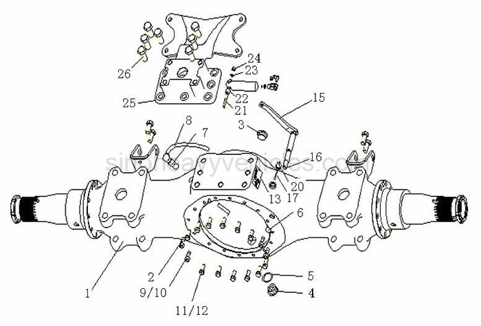 SINOTRUK PARTS CATALOG REAR AXLE HOUSING