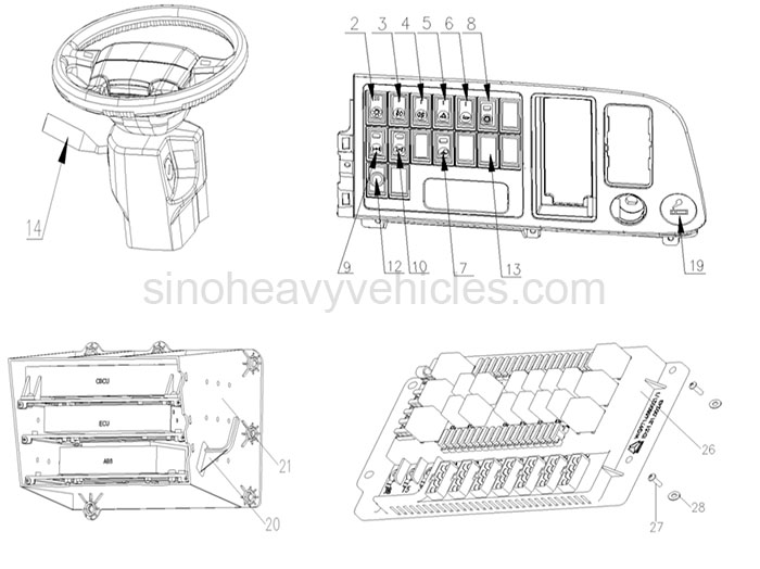 SINOTRUK PARTS CATALOG ELECTRICAL EQUIPMENT