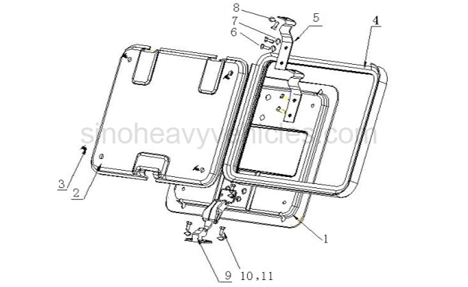 HOWO PARTS ONLINE CATALOG ROOF HATCH