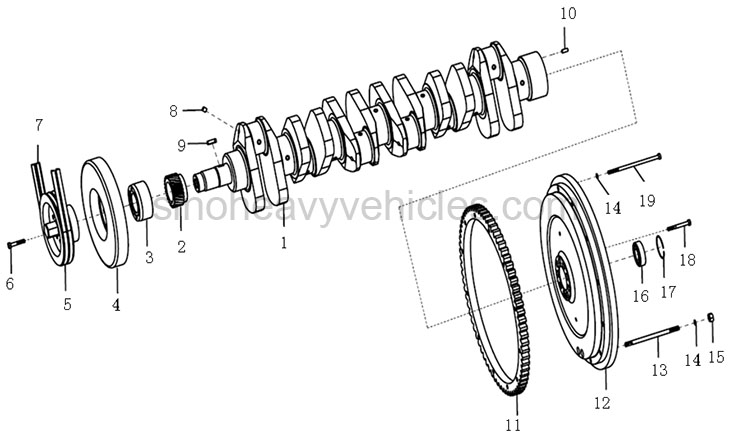 SINOTRUK PARTS CATALOG ENGINE CRANKSHAFT & FLYWHEEL