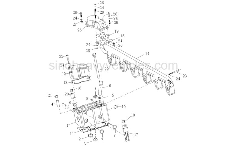 SINOTRUK PARTS CATALOG ENGINE CYLINDER HEAD