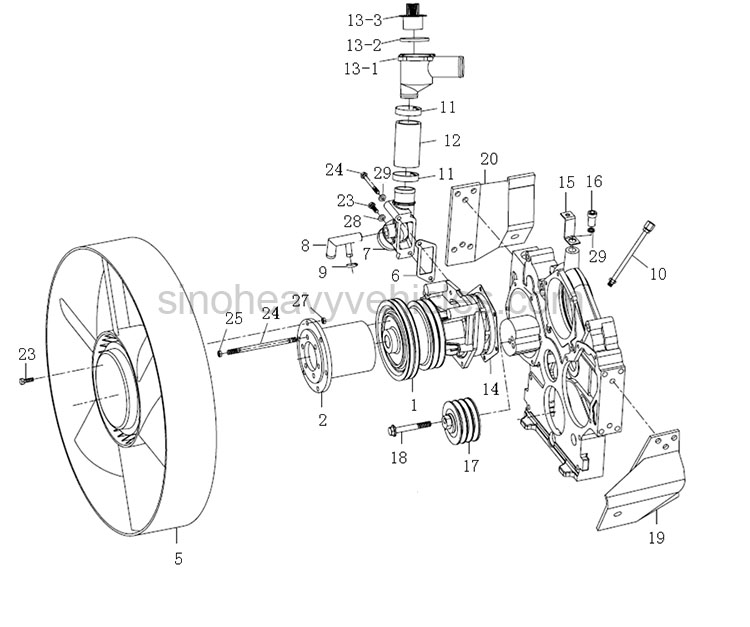 SINOTRUK PARTS CATALOG ENGINE COOLING SYSTEM