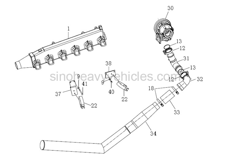 SINOTRUK PARTS CATALOG ENGINE COOLING SYSTEM INTAKE SYSTEM