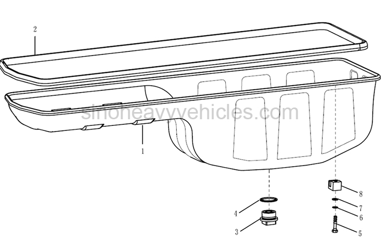 SINOTRUK PARTS CATALOG ENGINE OIL PAN ASSEMBLY